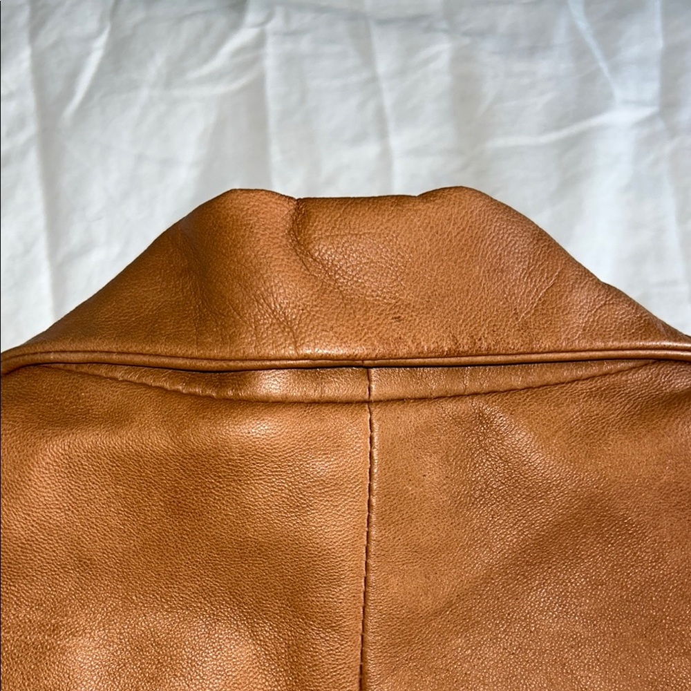 Giorgio Brutini Men's Brown Leather Blazer Jacket - Picture 15 of 16